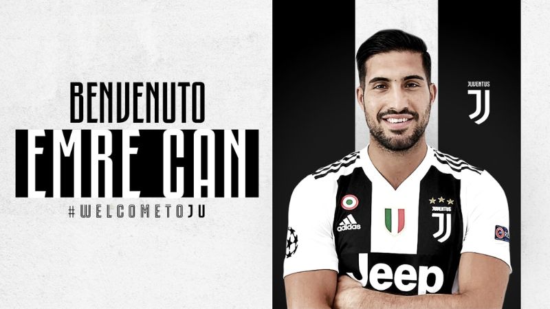 Emre Can chơi tại CLB Juventus (Ý)