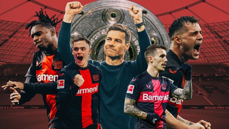 Bayer Leverkusen vô địch Bundesliga mùa giải 2023/24