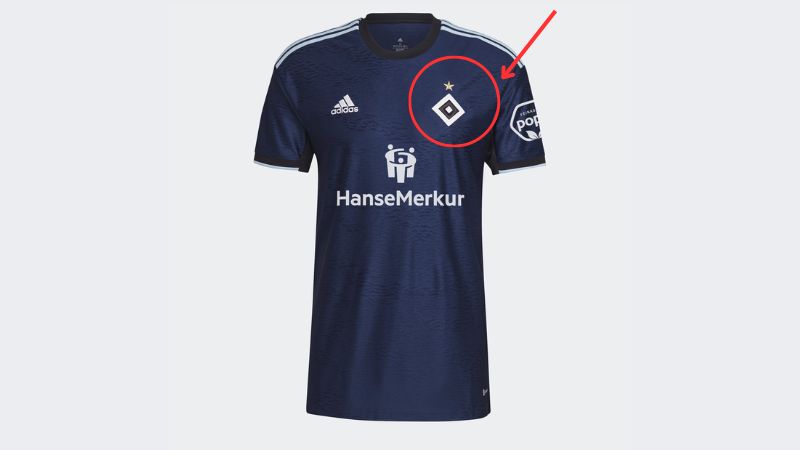 Áo đấu Hamburger SV được gắn 1 sao